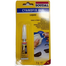 Клей Soudal Cyanofix 84A универсальный секундный 3 гр 100072