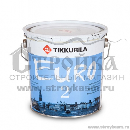 Краска Tikkurila Euro-2 латексная 2.7 л / 3 кг