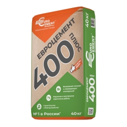 Цемент Евроцемент М400 (ЦЕМ II/В-П 32,5 H) 40 кг