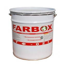 Грунт по металлу Farbox ГФ-021Б антикоррозионная серый 20 кг