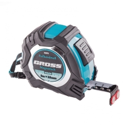 Рулетка Gross Magnetisch 8 м х 25 мм обрезин. корпус, магнитный зацеп