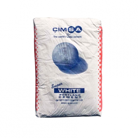 Цемент Белый Cimsa (СЕМ I 52,5 R) 50 кг