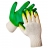 Перчатки трикотажные с 2-м латексным обливом, зеленые