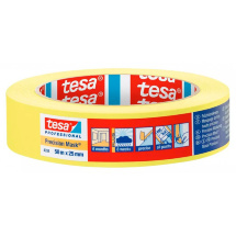 Лента малярная Tesa четкий край желтая 25 мм 50 м/пог. (6 месяцев)