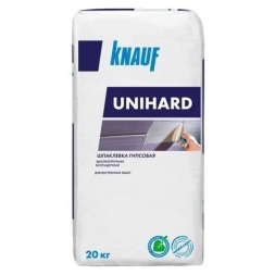 Шпаклевка гипсовая высокопрочная Knauf Unihard для внутренних работ 20 кг