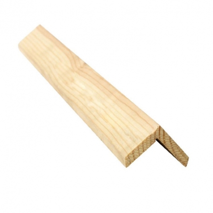 Уголок деревянный срощенный Гладкий 3000х25х25 мм