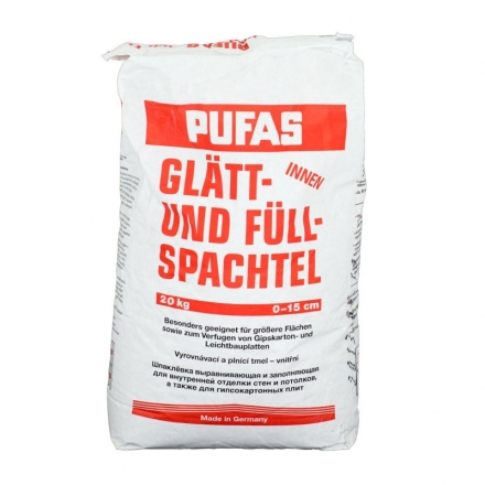 Шпатлевка гипсовая Pufas Glatt und Fullspachtel №3, 20 кг