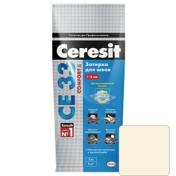 Затирка для швов Ceresit CE 33 Comfort №41 Натура 2 кг