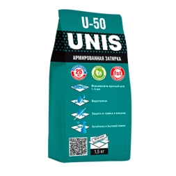 Затирка для швов Unis U-50 С01 белая 1,5 кг