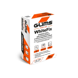 Клей плиточный белый Glims-WhiteFix 25 кг