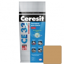 Затирка для швов Ceresit CE 33 Comfort №46 Карамель 2 кг