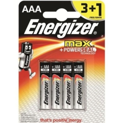 Батарейка Energizer MAX типа E92/AAA 3+1шт