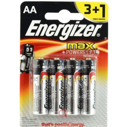 Батарейка Energizer MAX типа E91/AA 3+1шт