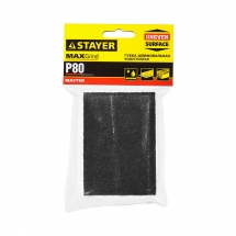 Губка шлифовальная Stayer Master угловая Р80, 100х68х42х26 мм ср. жестк.