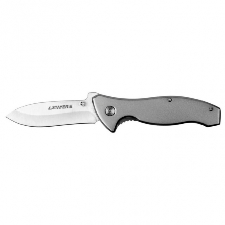 Нож Stayer Profi складной металлическая рукоятка 85/200 мм