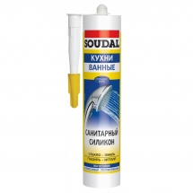 Герметик силиконовый санитарный Soudal бесцветный 280 мл