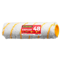 Валик Stayer GIRPAINT 48 белый желтая нить 8х48х240 мм