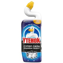 Туалетный утенок гель для унитаза Супер Сила Видимый Эффект 0.5л