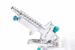 Краскораспылитель AG 810 HVLP, гравитационный, сопло 0.8 мм и 1 мм Stels
