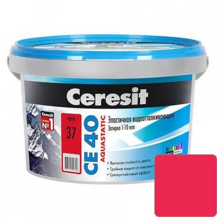 Затирка для швов Ceresit СE 40 Aquastatic №37 Чили 2 кг