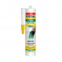 Герметик акриловый окрашиваемый Soudal белый 280 мл 105877