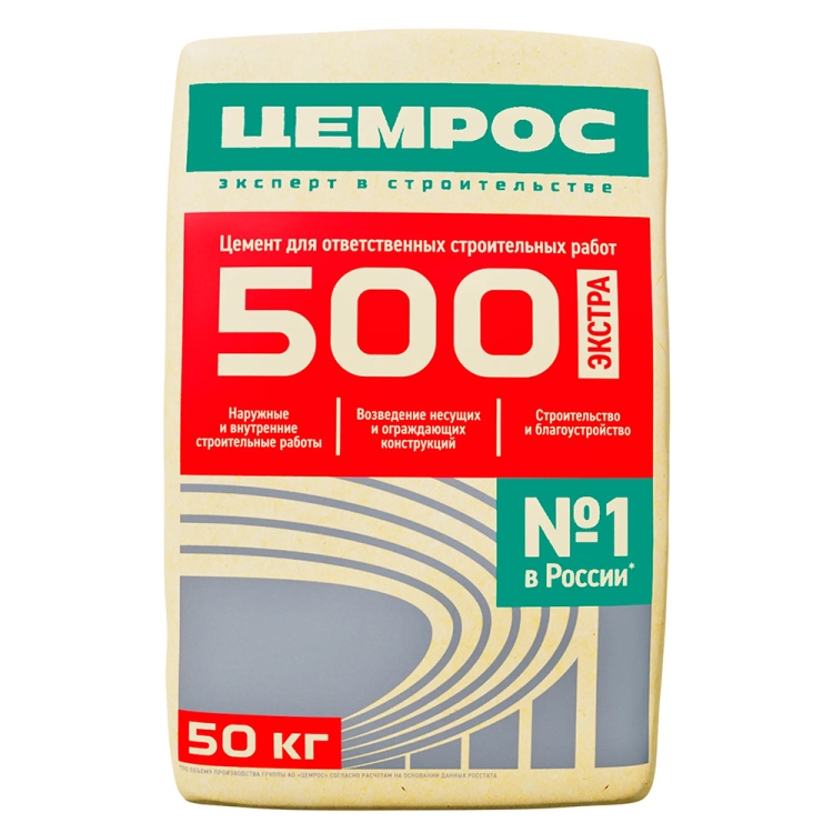 Цемент Цемрос М500 (ЦЕМ II/А-Ш 42,5 H) 50 кг купить в Москве в интернет ...