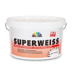 Краска дисперсионная для внутренних работ Гермес Superweiss 14 кг