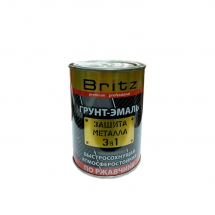 Грунт-Эмаль Britz защита металла 3 в 1 серая 0,9 кг