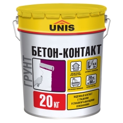 Грунт Unis Бетон-Контакт готовый к применению 20 кг