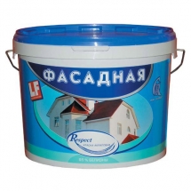 Краска Фасадная акриловая супербелая Гермес Respect 40 кг
