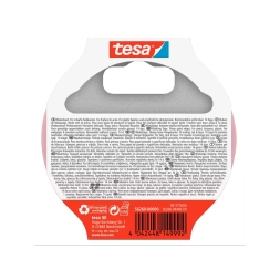 Лента малярная Tesa для деликатных поверхностей розовая 25 мм 25 м (14 дней)