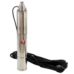 Скважинный насос DWS-4-150, винтовой, диаметр 4&quot;, 1300 Вт, 2000 л/ч, напор 150 м Denzel
