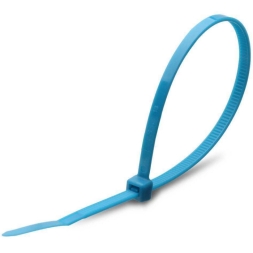 Стяжки кабельные нейлоновые Fortisflex КСС 5х300 мм синие (100шт.)