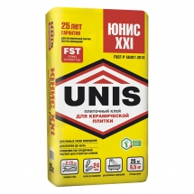 Клей плиточный Unis XXI 25 кг
