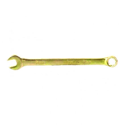 Ключ комбинированный Сибртех желтый цинк 6 мм