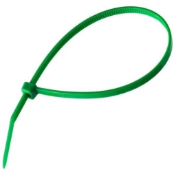 Стяжки кабельные нейлоновые Fortisflex КСС 3х100 мм зеленые (100шт.)