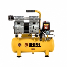 Компрессор DLS650/10 безмаслянный малошумный 650 Вт, 120 л/мин, ресивер 10 л Denzel