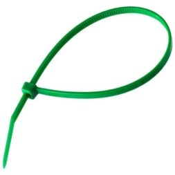 Стяжки кабельные нейлоновые Fortisflex КСС 4х150 мм зеленые (100шт.)