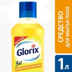 Средство для мытья полов GLORIX Лимонная энергия 1 л