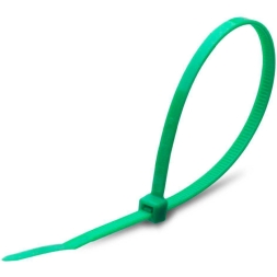 Стяжки кабельные нейлоновые Fortisflex КСС 8х400 мм зеленые (100шт.)