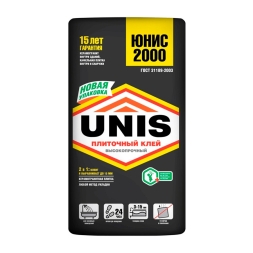 Клей плиточный Unis 2000, 5 кг