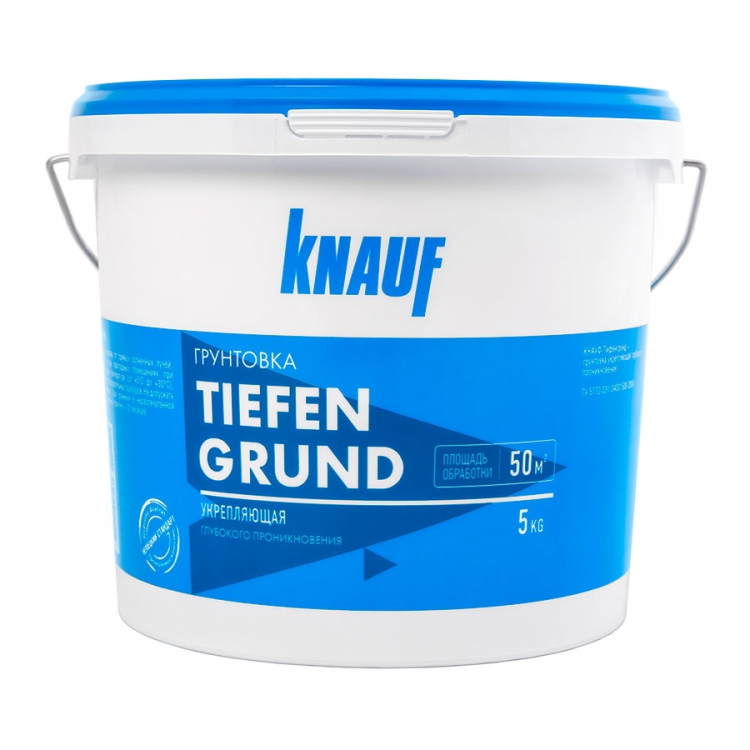 Грунтовка проникающая Knauf Тифенгрунд 5 л купить в Москве в интернет ...