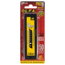 Лезвие OLFA Excel Black сегментированное 18х100х0.5 мм 50 шт OL-LBB-50B