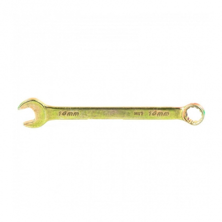 Ключ комбинированный Сибртех желтый цинк 14 мм