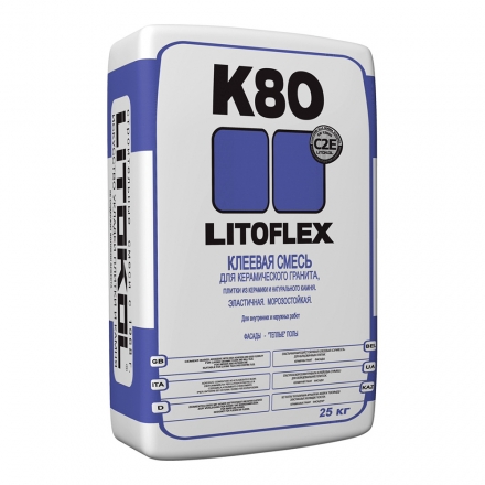 Клей плиточный Litokol Litoflex K80, 25 кг
